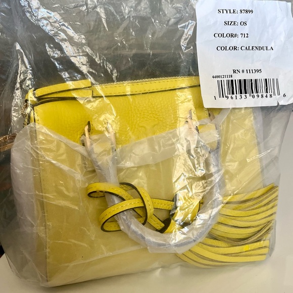 Tory Burch Thea Mini Web Satchel in Calendula - Picture 4 of 4